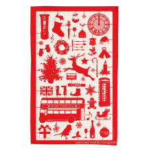 hight quality Christmas red kitchen towel tea towel TT-037